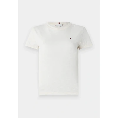 Afbeelding van Tommy Hilfiger SLUB Tshirt basic, Dames, Maat: Small, Calico