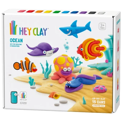 Afbeelding van Hey clay boetseerklei oceaan 6st