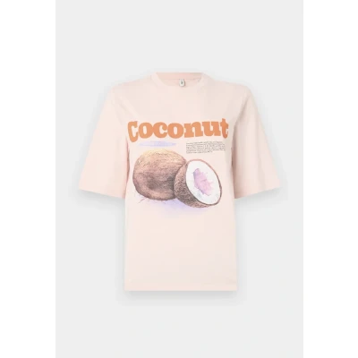 Afbeelding van ONLY Onlphoebe Fresh BOX Tshirt print Mauve chalk, Dames, Maat: Small, chalk