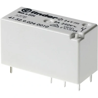 Afbeelding van Finder 41.52.9.024.0011 Printrelais 24 V/DC 8 A 2x wisselcontact 20 stuk(s)