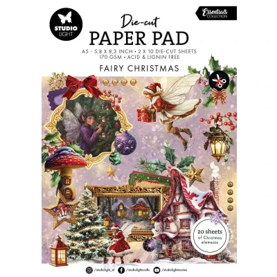 Afbeelding van Die cut Paper Pad Fairy Christmas Essentials nr.334