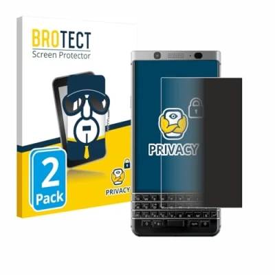 Afbeelding van BROTECT privacy screenprotector voor BlackBerry Keyone Folie Beschermfolie Blauwlichtfilter (2 Stuks)