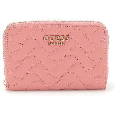 Afbeelding van GUESS Portemonnee Melisandra SLG Medium Zip Around Wallet Begonia Koraalrood