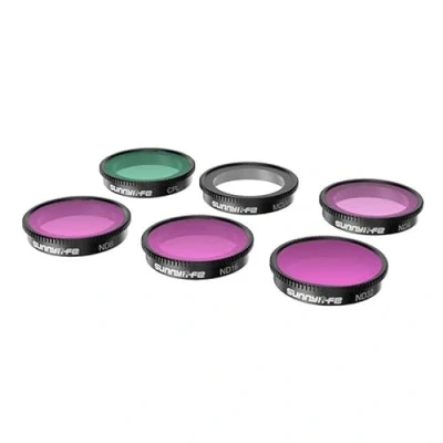 Afbeelding van Sunnylife Set van 6 filters MCUV+CPL+ND4+ND8+ND16+ND32 voor Insta360 Go 3/2 (Insta360 3), Actioncam accessoires