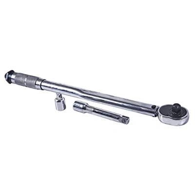 Afbeelding van Amtech I8115 1/2 inch momentsleutelset, 3 stuks inclusief adapter en verlengstang, sterke vanadiumstaal plus opbergkoffer