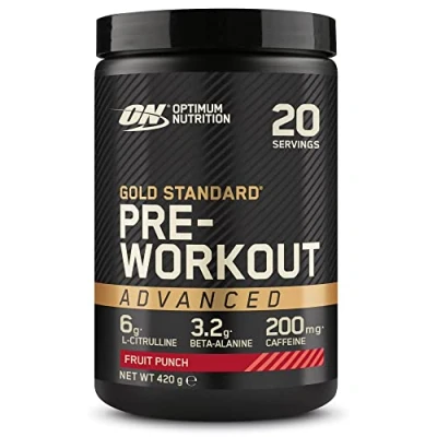 Afbeelding van Optimum Nutrition Pre Advanced Gold Standard 20 serveringen Fruit Punch