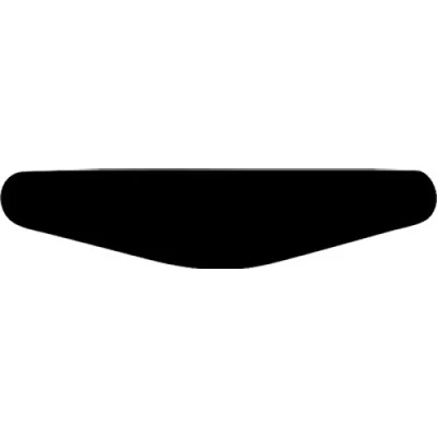 Afbeelding van Decus Shop Play Station PS4 Lightbar sticker Blank (zwart)