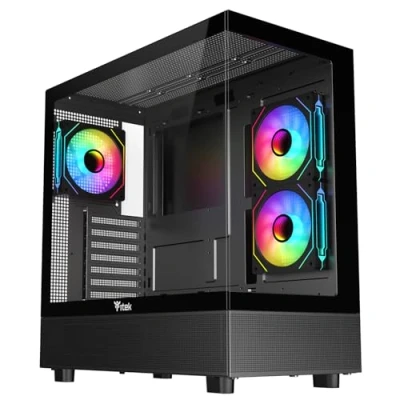Afbeelding van Itek Case SHOWBUI 42B Gaming Tower, ATX, 3x12cm ARGB Fan, 2xUSB3, Type C, Side &amp; Front Panel Temp Glass