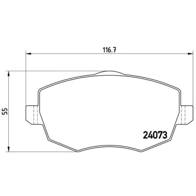 Afbeelding van Brembo Remblokset P 23 095