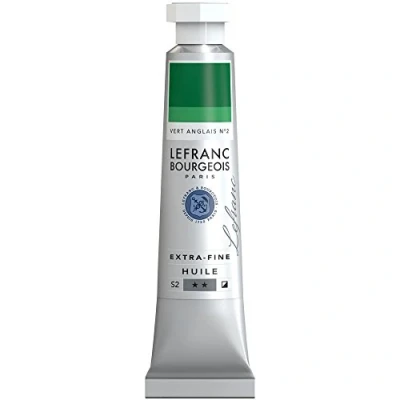 Afbeelding van Lefranc Bourgeois 404983 Extra fijne olieverf met hoogwaardige kunstenaarspigmenten, lichtecht, verouderingsbestendig 20ml Tube, Chrome Green Medium Deep