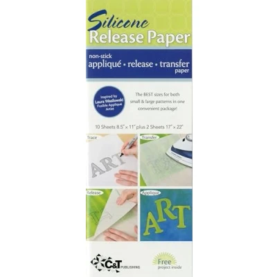 Afbeelding van Silicone Release Paper: Non Stick Applique * Transfer Appliqué Paper