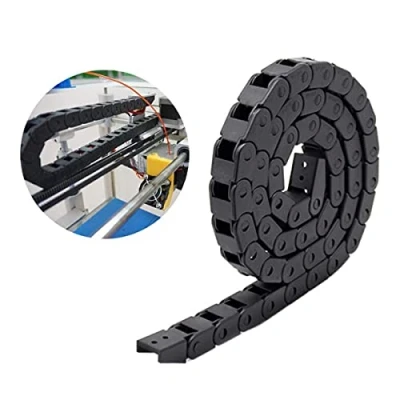 Afbeelding van 10X10mm 1M Zwarte Plastic Flexibele Drag Chain Treklijn Kabeldrager voor 3D Printer