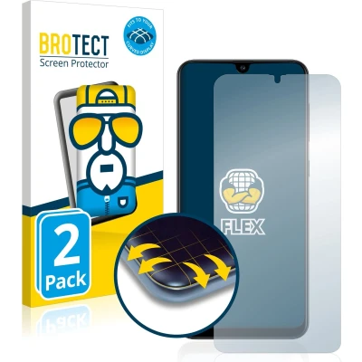 Afbeelding van BROTECT Screenprotector voor Samsung Galaxy A30s Folie Beschermfolie transparant volledig dekking (2 Stuks)