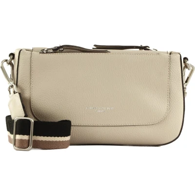 Afbeelding van GIANNI CHIARINI Leren Schoudertas Ally Crossbody Bag Lamb Beige