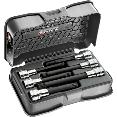 Afbeelding van Facom set schroevendraaierdoppen 1/2&quot; lange bit met meervoudige vertanding xzn SV.LJ6B