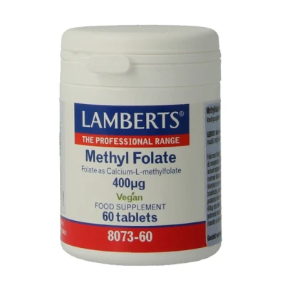 Afbeelding van Lamberts methylfolaat 400mcg, 60 tabletten