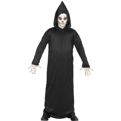 Afbeelding van Widmann Kinderkostuum Magere Hein, zwart gewaad, Grim Reaper, carnavalskostuums, carnaval, Halloween