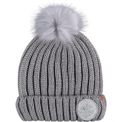 Afbeelding van Meisjes Muts Effen Grijs met Pompon