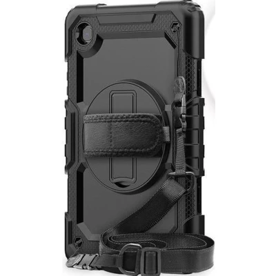 Afbeelding van Casecentive Handstrap Pro Hardcase met handvat Galaxy Tab A7 Lite 8.7 2020 zwart