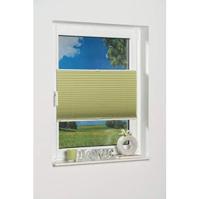 Afbeelding van K home Klemmfix geplooide Palma groen 110 x 130 cm ++++++++++++++++
