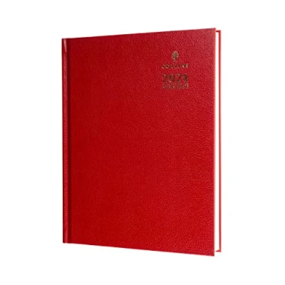 Afbeelding van Collins Standaard Bureau 2024 Dagboek Quarto Week om Zakelijk (afspraken) Business Planner en Organisator Januari tot December Wekelijks Rood A36.15 24