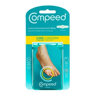 Afbeelding van Sante lichaamsverzorging Compeed 10 stuks occlusieve voetpleisters, hydrocolloid, medium, 6,0 x 1,75 cm, rubber, X10 (1 stuks)