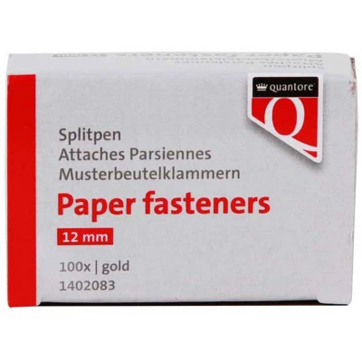 Afbeelding van Splitpen Quantore 12mm 100 stuks goud
