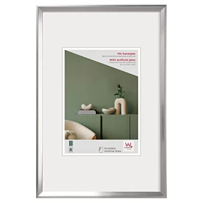 Afbeelding van Walther Design Desire Dex070S Fotolijst, Zilverkleurig, 50 X 70 Cm, Met Kunstglas