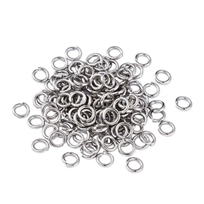 Afbeelding van Craftdady 2000Pcs Rvs Open Jump Ringen 4Mm Ronde 0.8Mm Dikke Kleine Connector Voor Sieraden Maken