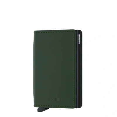 Afbeelding van Secrid Slimwallet Portemonnee Matte green &amp; black
