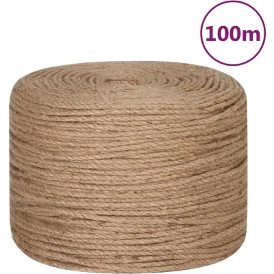 Afbeelding van vidaXL Touw 100 m lang 4 mm dik jute