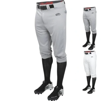 Afbeelding van Rawlings MLB Honkbal Honkbalbroek Driekwart Broek LNCHKP Launch Baseball Knicker Pants Volwassenen Grijs Medium