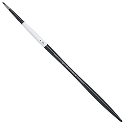 Afbeelding van Winsor &amp; Newton 5081006 Artists penseel, gemaakt van synthetisch haar voor acrylverf en olieverf, vormvast duurzaam Rond penseel lange Steel nr. 6,