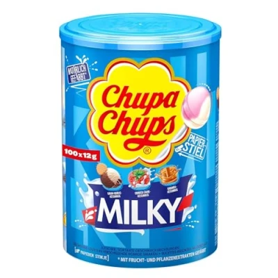 Afbeelding van Chupa Chups Milky lolly&#039;s 100 stuks