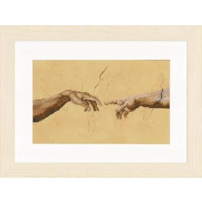 Afbeelding van Lanarte telpatroon verpakking De schepping kruissteekverpakking, katoen, meerkleurig, 26 x 16 0,3 cm