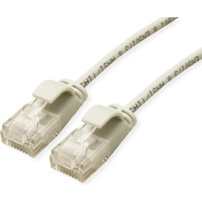 Afbeelding van ROLINE UTP Data Center Patchkabel Cat.6A (Class EA), LSOH, extra dun, grijs, 0,5 m