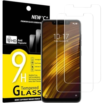 Afbeelding van NEW&#039;C 2 Stuks, Screen Protector voor Xiaomi Pocophone F1, Gehard Glass Schermbeschermer Film 0.33 mm ultra transparant, resistent