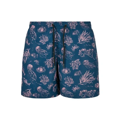 Afbeelding van Urban Classics Pattern Zwemshorts, Heren, Maat: 4XL, Nautical aop