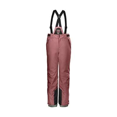Afbeelding van Killtec KSW 77 GRLS SKI PNTS, 37258 000, functionele broek voor meisjes, skibroek met afritsbare slab, sneeuwvanger en randbescherming lichtroze, maat 152