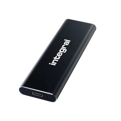 Afbeelding van Integral SlimXpress 2TB USB &amp; C 3.2 Gen 2 draagbare externe SSD Supersnel 1050MB/s lees/1000MB/s schrijfsnelheden, slanke aluminium behuizing en Plug Play. Compatibel met Mac, PC, XBOX