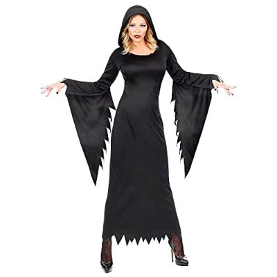 Afbeelding van Widmann Heks &amp; Spider Lady Voodoo Duistere Religie Kostuum Gotische Koningin Zaken Vrouw Zwart XL Halloween Verkleedkleding