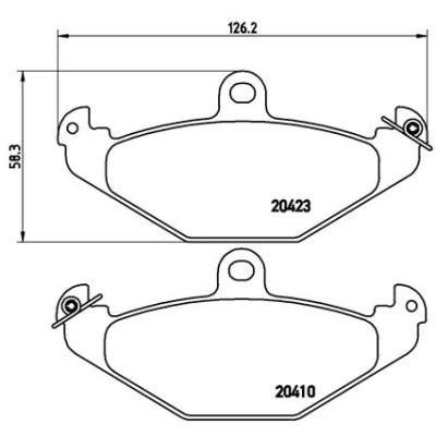Afbeelding van Brembo Remblokset P 68 017