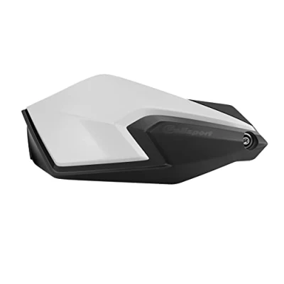 Afbeelding van POLISPORT 8308900001 Handkappen S DUAL 2 bevestigingspunten MX Style gemaakt van kunststof met montagekit inbegrepen compatibel alle MX/enduro modellen in kleur wit