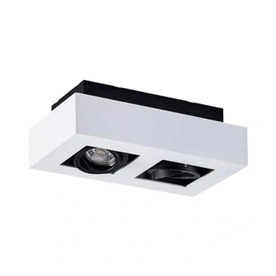 Afbeelding van Arcchio plafondlamp 2 lichts aluminium H: 8.5 cm GU10 wit