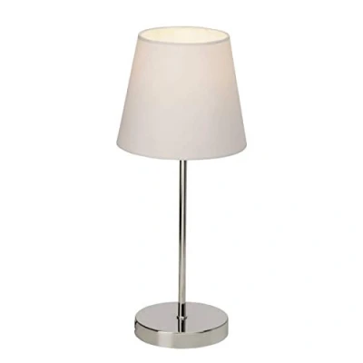 Afbeelding van Brilliant KASHA Tafellamp 1x40W Chroom Wit 94874/05