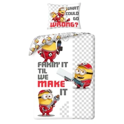 Afbeelding van Minions Dekbedovertrek Fixers 140 x 200 cm Polyester