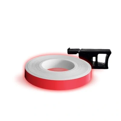 Afbeelding van Neon Wielstrepen met Applicatorgereedschap, 7 mm x 6 mt, Fluo Rood