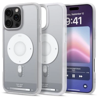 Afbeelding van Spigen Ultra Hybrid MagFit Case voor iPhone 16 Pro Max, Compatibel met MagSafe accessories hoesje Classic Silver