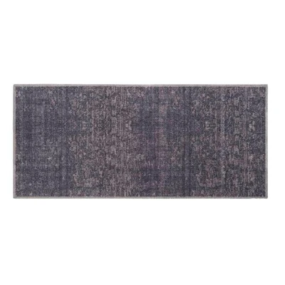 Afbeelding van Leen Bakker Mat Universal Velvet Antraciet 67x150cm Deurmatten Grijs Polyamide