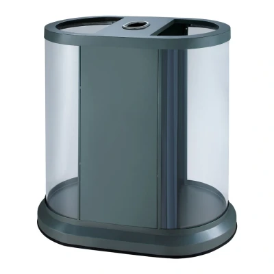 Afbeelding van Zakhouder hufterproof 100 liter zwart transparant